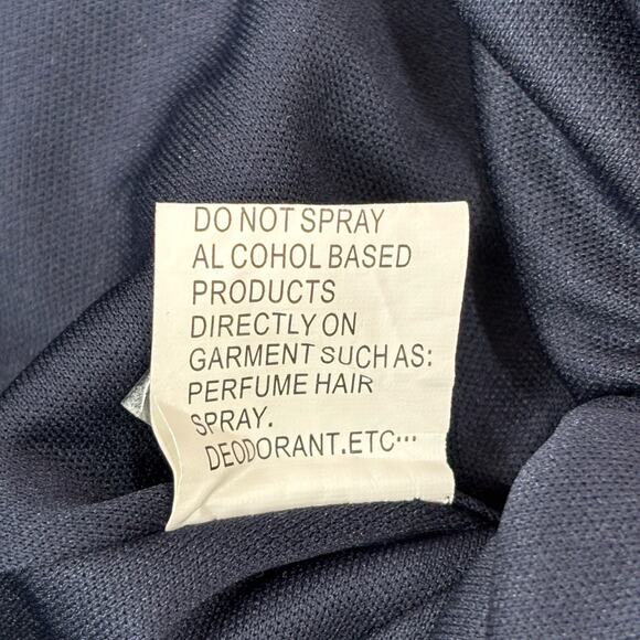 Ieena Mac Duggal Blue Faux Wrap V Neck Cap Sleeve Beaded Gown Size 14 Read - Picture 11 of 14